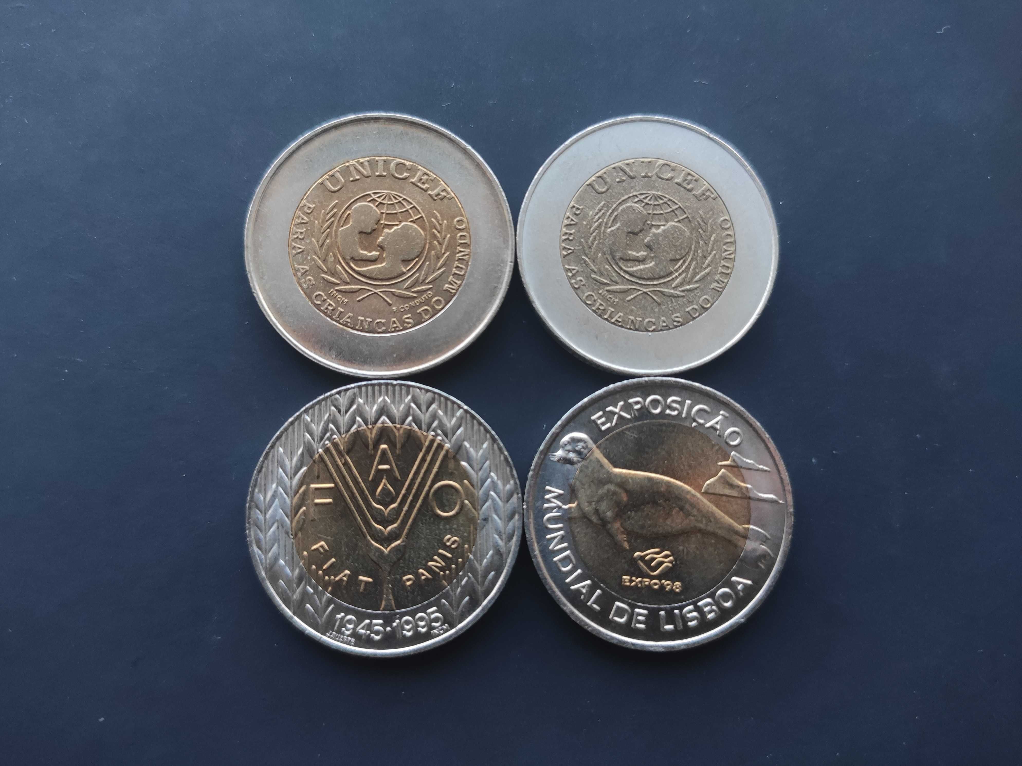 Conjunto de 4 moedas 100$ - Comemorativas