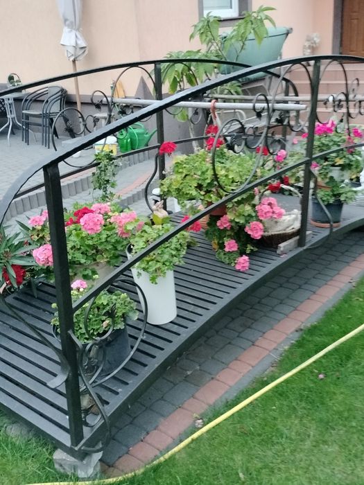 Pomost kładka nad oczko wodne