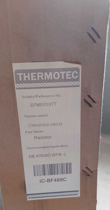 THERMOTEC Chłodnica, układ chłodzenia silnika