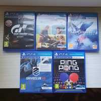 Zestaw PS4 VR Gran Turismo The american Ping pong ace combat driveclub