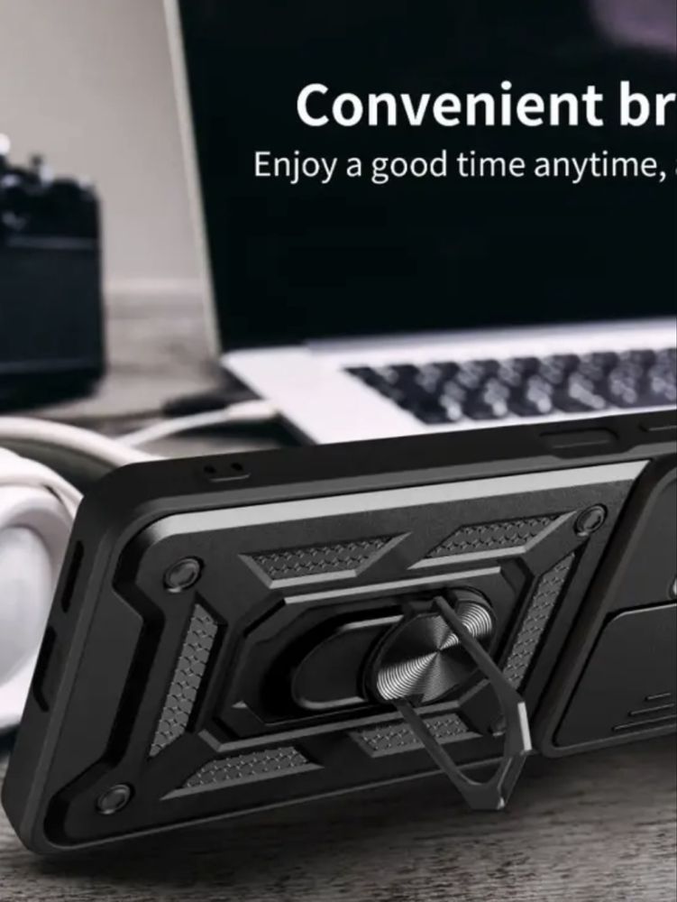 Противоударный чехол с кольцом на Motorola G05 чохол кільцем мото ж05