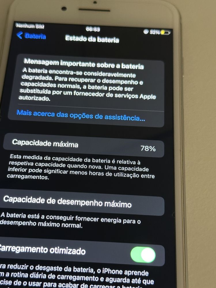 Iphone 7 Plus Apple 32gb Cinzento Silver Prateado