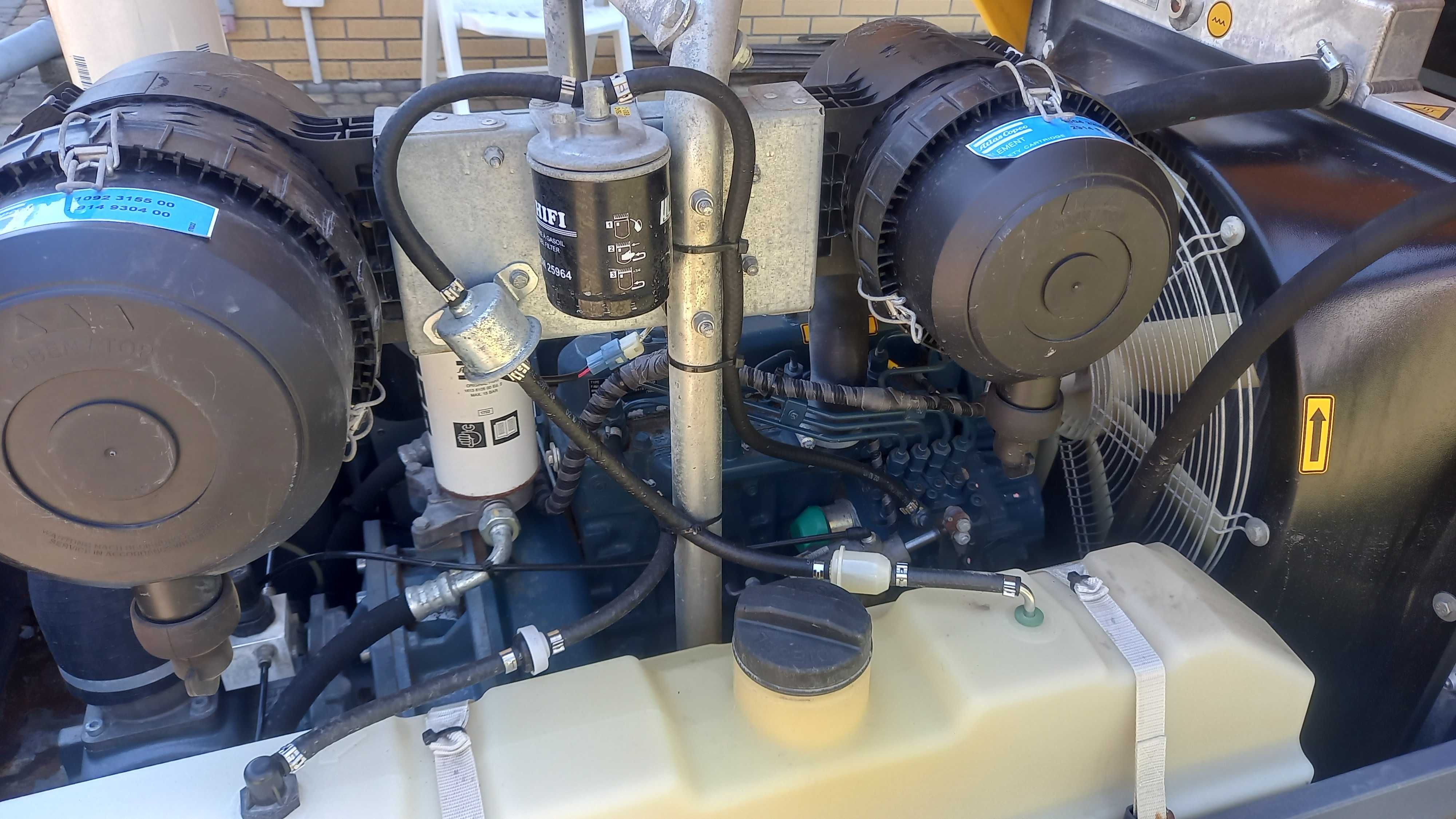 sprężarka atlas copco xas 58 kompresor 2017 rok 640 mtg