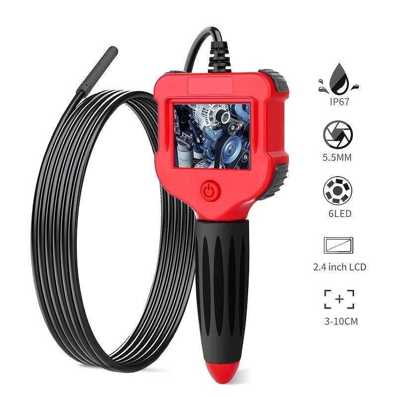 Kamera endoskopowa przemysłowa 2.4" kolorowy wyświetlacz LCD