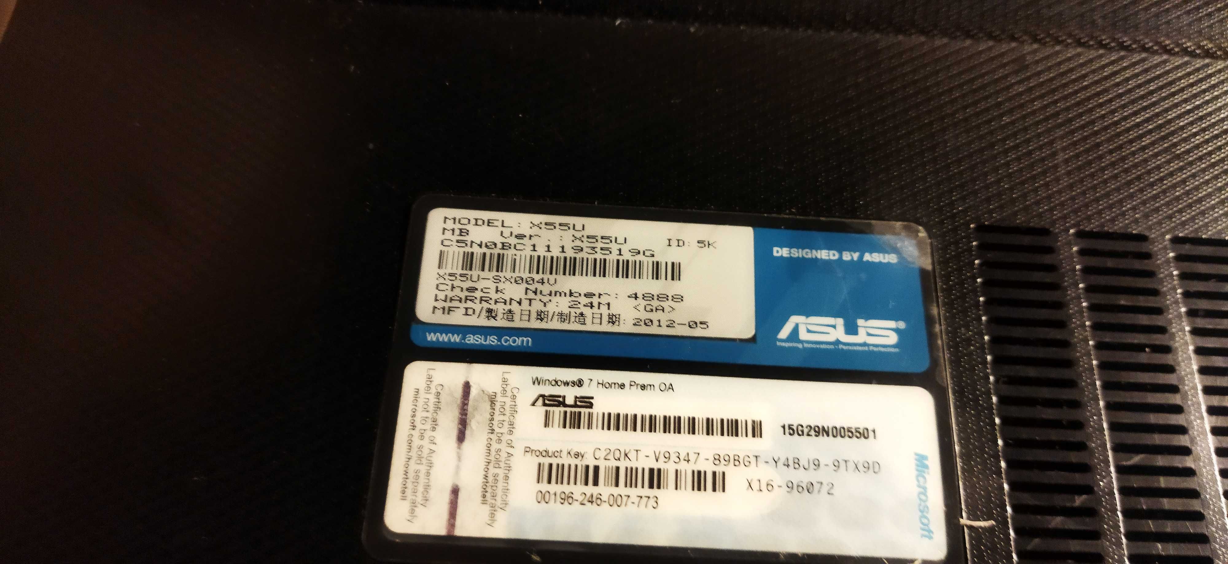 2 portáteis para peças Magalhães 2 s.e., asus x55u
