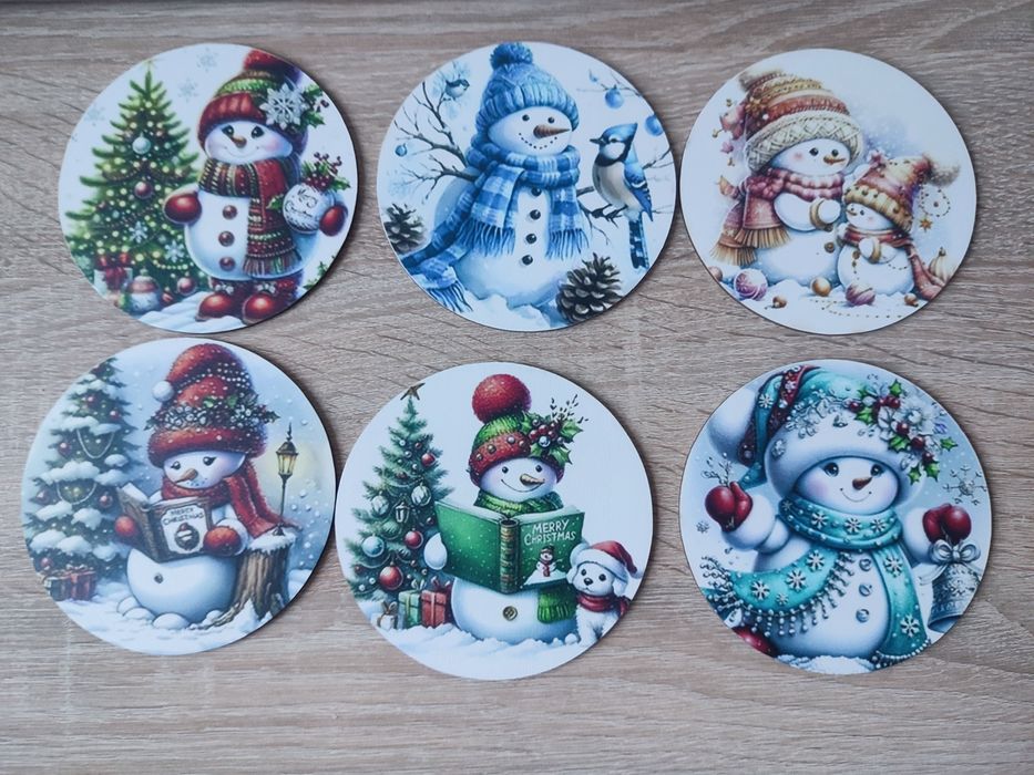 Podkładki pod kubki świąteczne