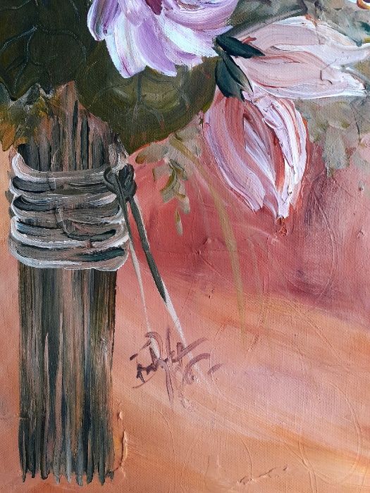 Quadro com ramos de flores