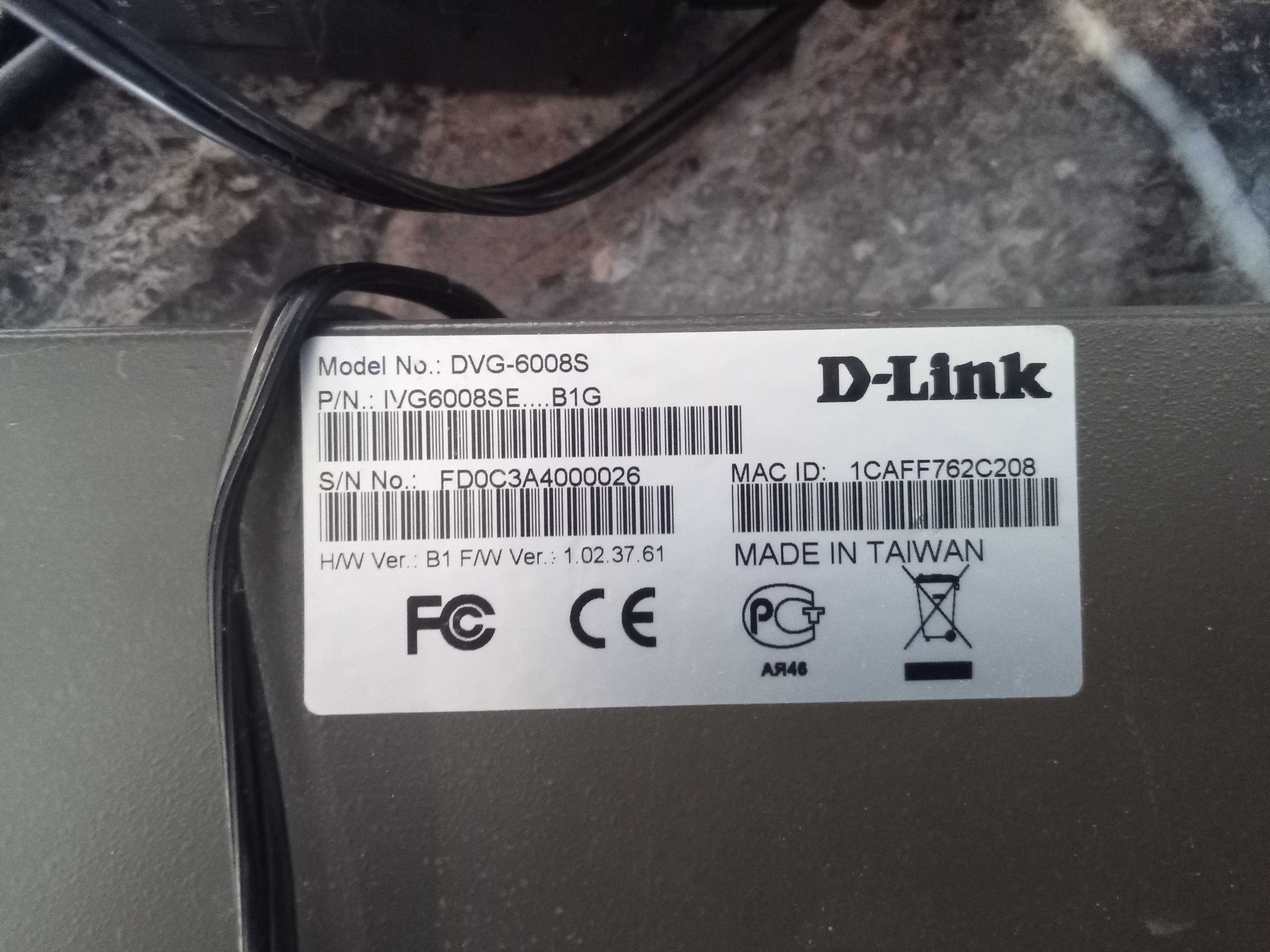 Шлюз fxo d-link dvg-6008s