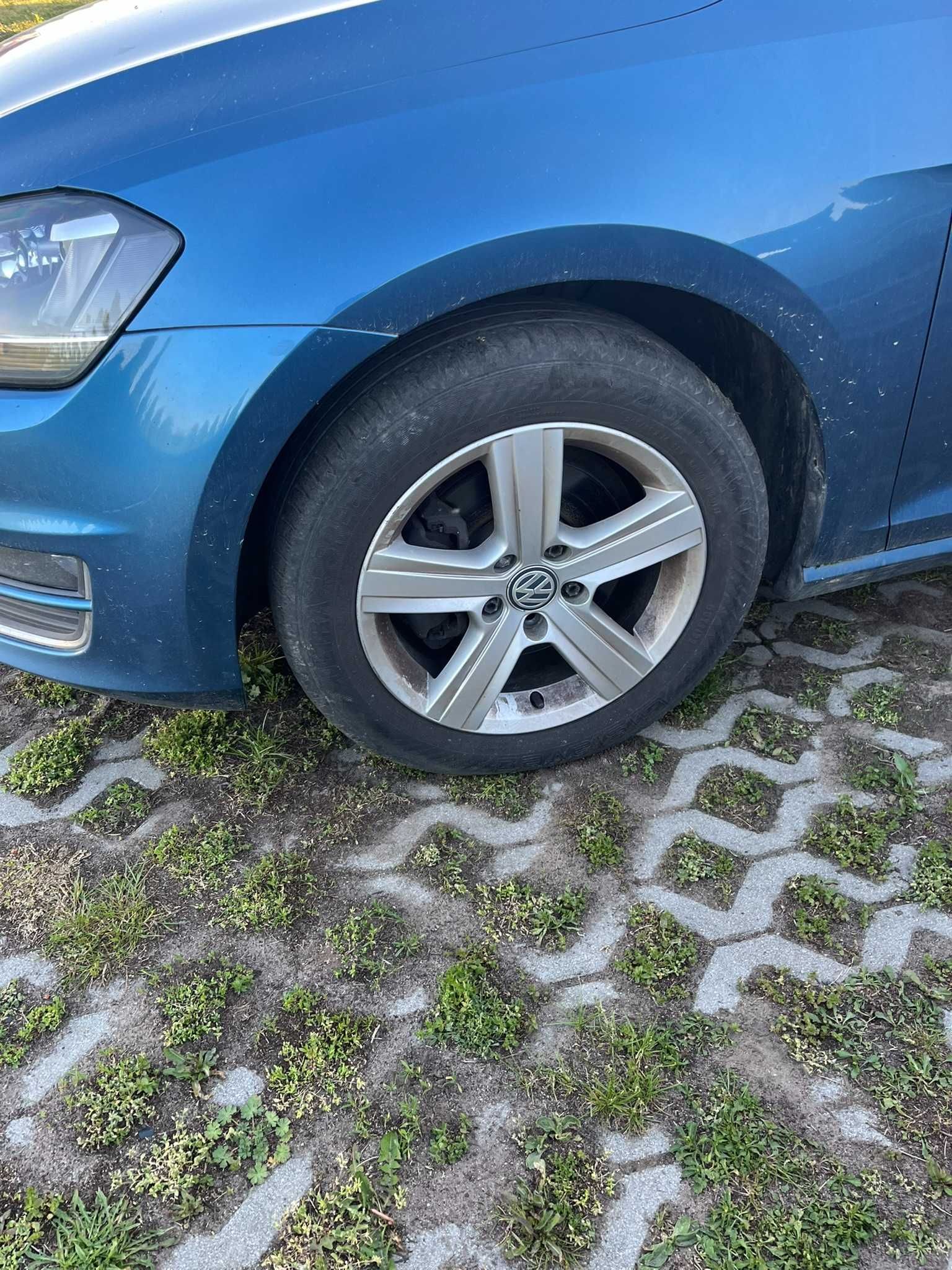 koła felgi alu aluminiowe z oponami lato vw golf vii 7 caddy touran