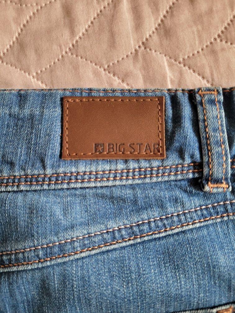Spódnica jeansowa mini Big Star z kieszeniami