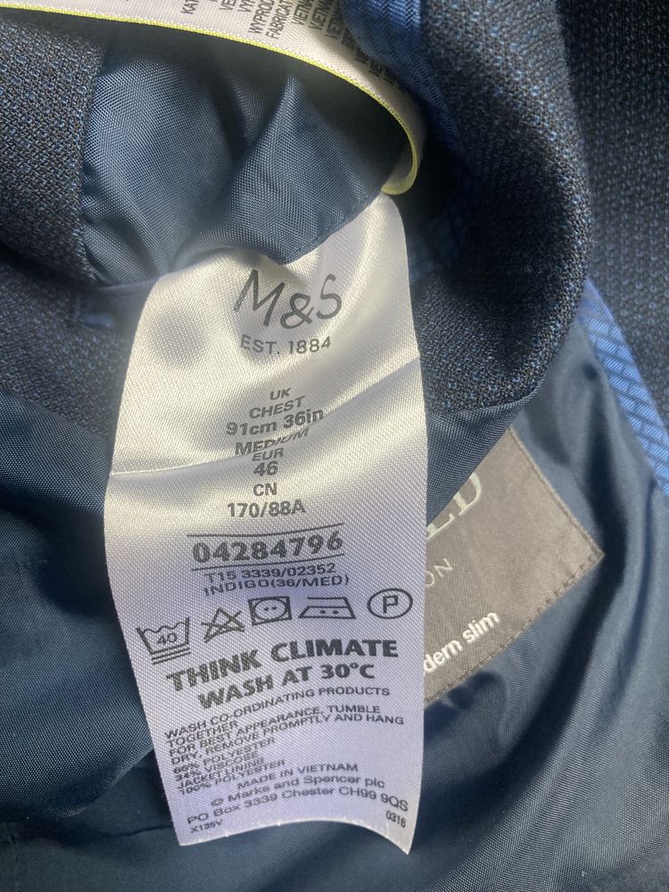 Garnitur Marks & spencer plus koszula rozmiar 46 S