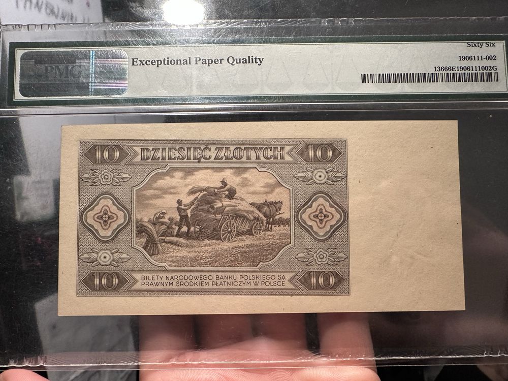10 zł 1948 r pmg 66 unc prl