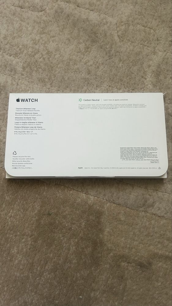 Бослет Titanium Apple Watch Milanese Loop