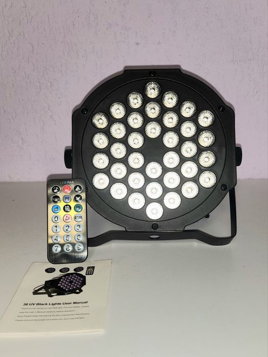 Новий LED прожектор на пультові ( світломузика ).