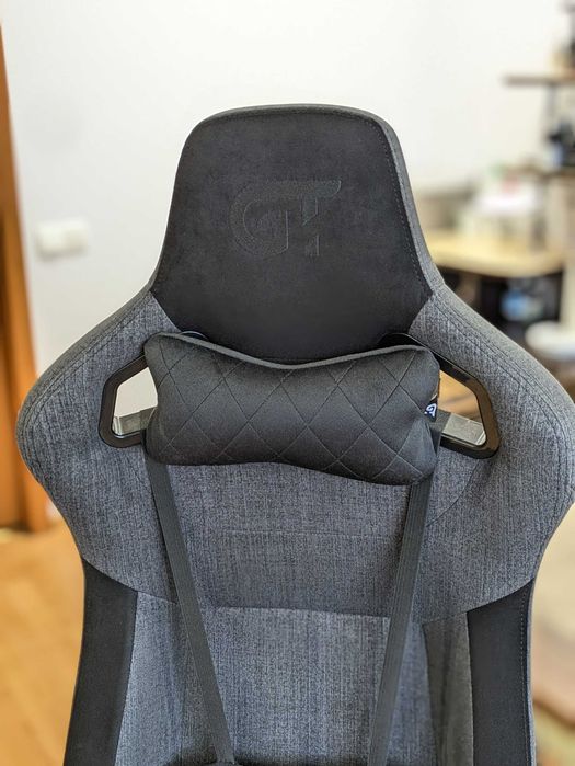 Геймерське Крісло GT Racer X-8005 Dark Gray/Black suede