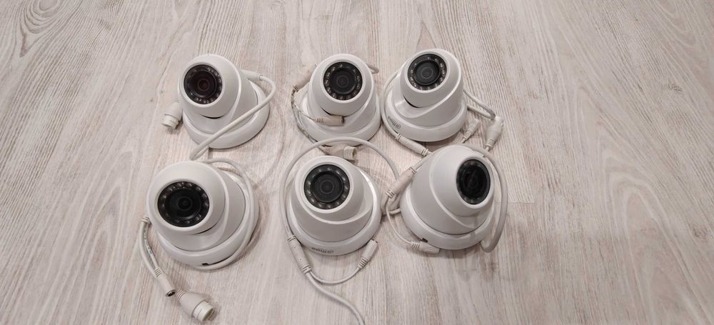 Pack de 6 câmeras tipo Turret da Dahua
