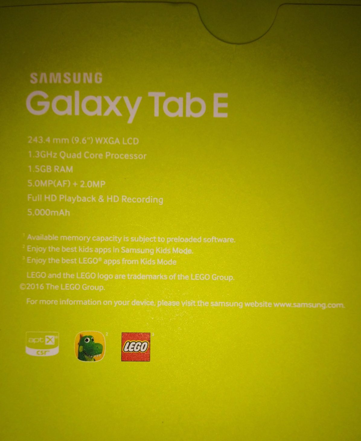 Продам планшет Samsung Galaxy Tab E