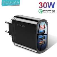 Мережевий зарядний пристрій KUULAA Multi Plug 3xUSB Quick Charge 3.0