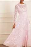 Suknia Ślubna Needle & Thread  Victorian Wreath Gloss Long Sleeve Gown
