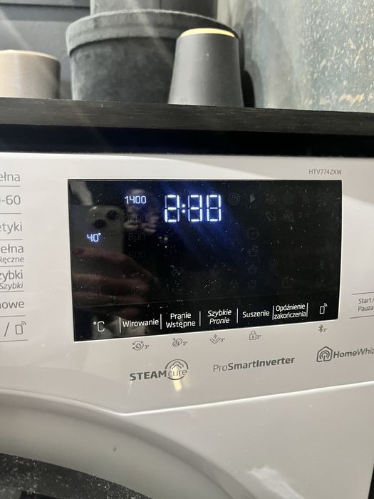 Pralko-suszarka BEKO HTV7742XW SteamCure
