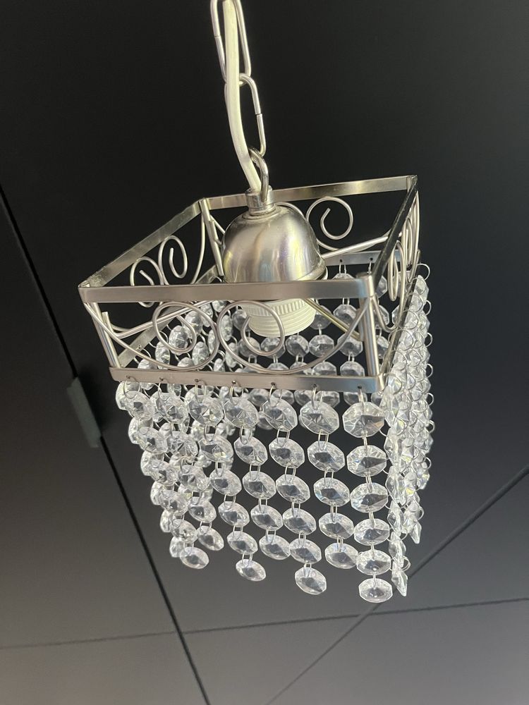 Lampa wisząca sufitowa Glamour z kryształkami Massive