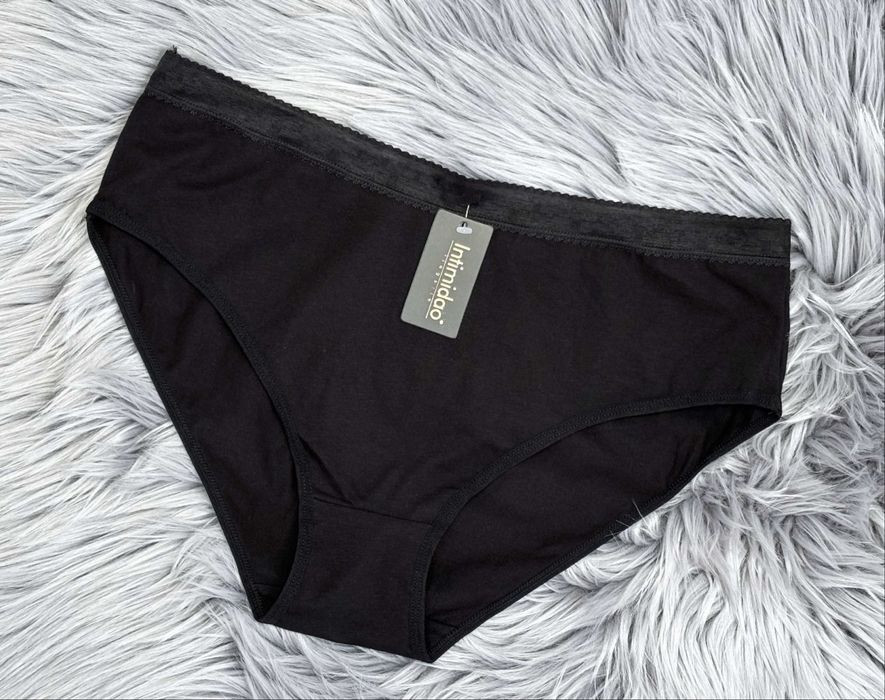 Majtki XXL 44 Klasyczne Bawełniane Figi Damskie 95% bawełna Intimidao
