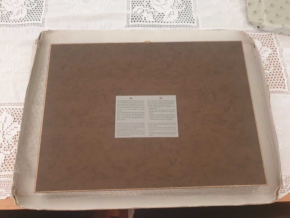 Quadro Última Ceia em prata bilaminada