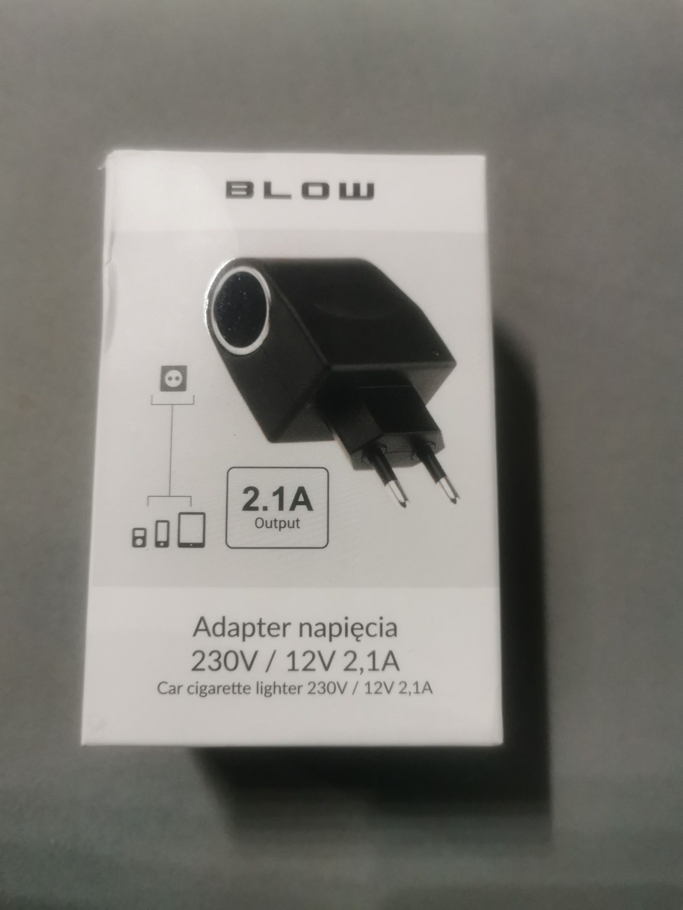 Adapter napięcia 230v/12V 2,1A NOWY