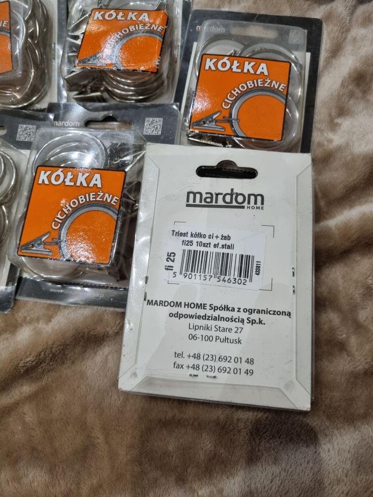 Kółka żabki do karnisza 70 szt