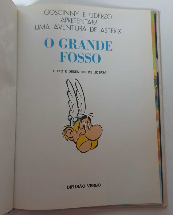 Livro Astérix - O Grande Fosso -  capa rígida - edição Verbo 1985