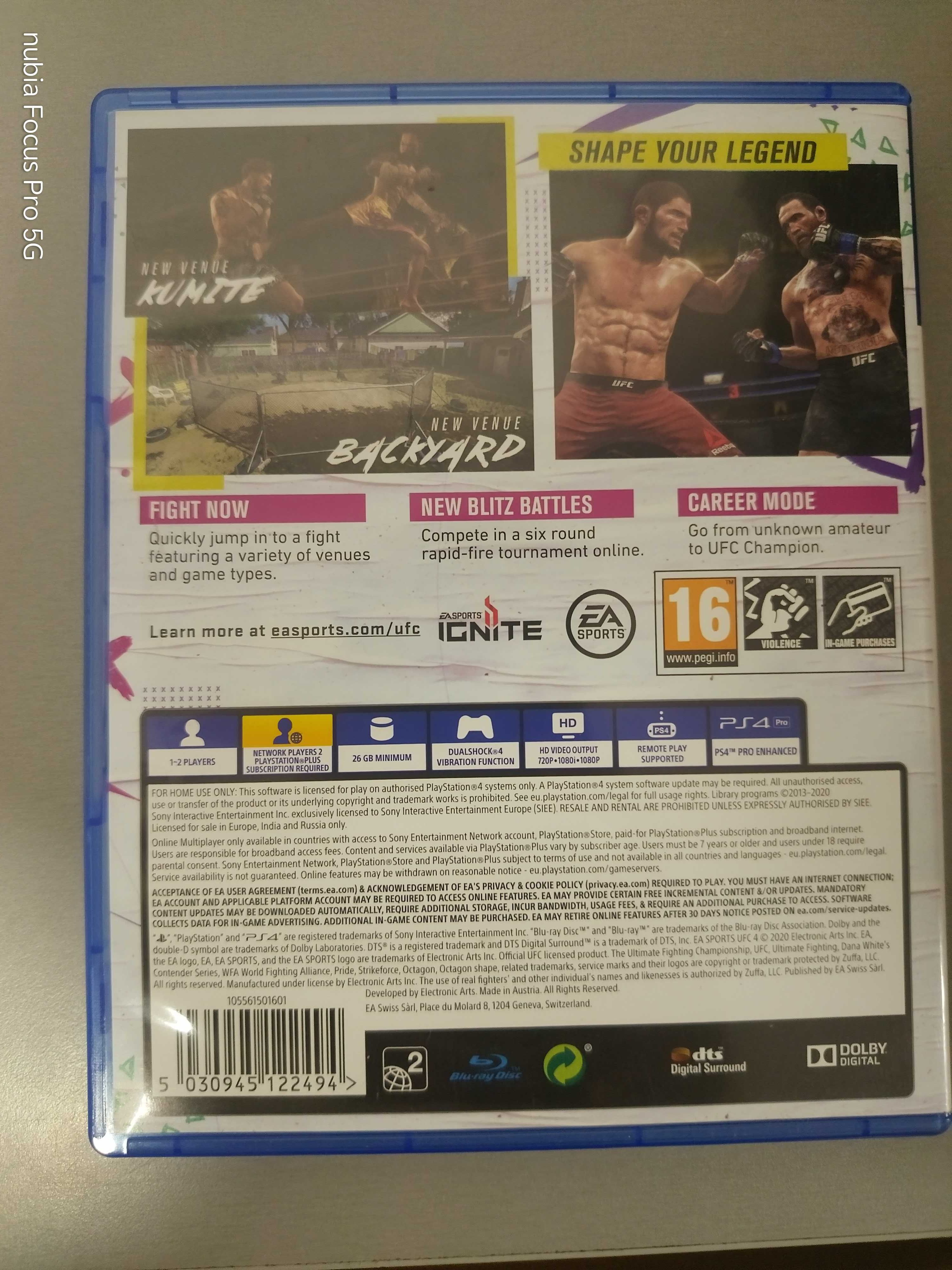 Ea sports Ufc 4 Ps4