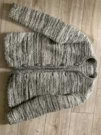 Żakiet -Sweter wełniany - cieply XL/XXL