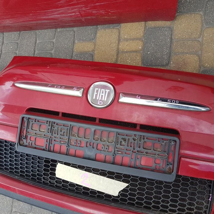znaczek logo emblemat napos 500 kratka nakłdka zderzaka grill fiat 500 fiat 500l