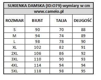 79. Sukienka damska rod S do 5XL