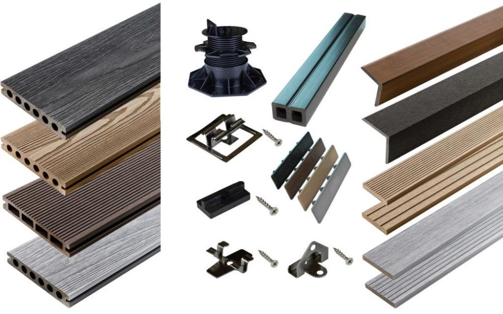 Legar do deski tarasowej - kompozyt - wym. 50 x 30 do 4m długości