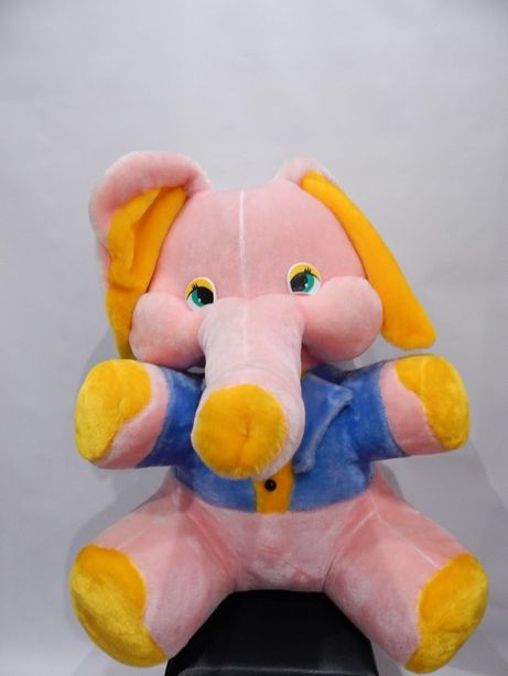 Мягкая большая игрушка "Розовый слон"
