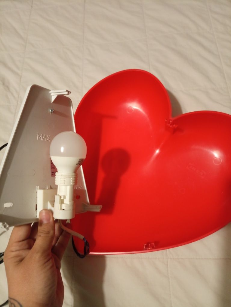 Candeeiro coração Ikea