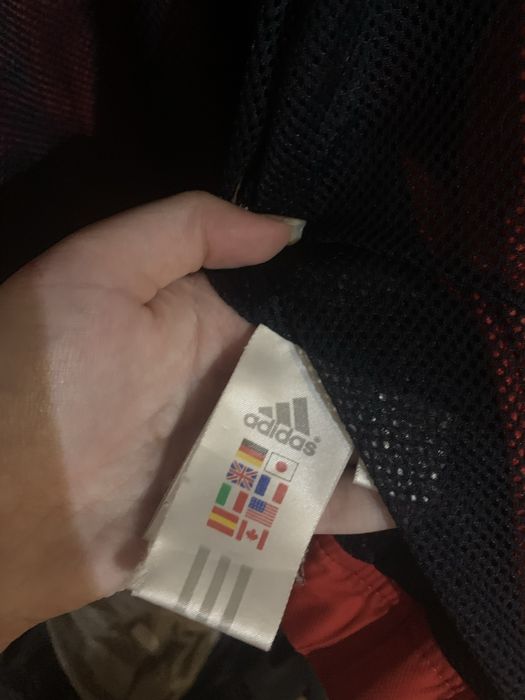 Ветровка Адідас червона