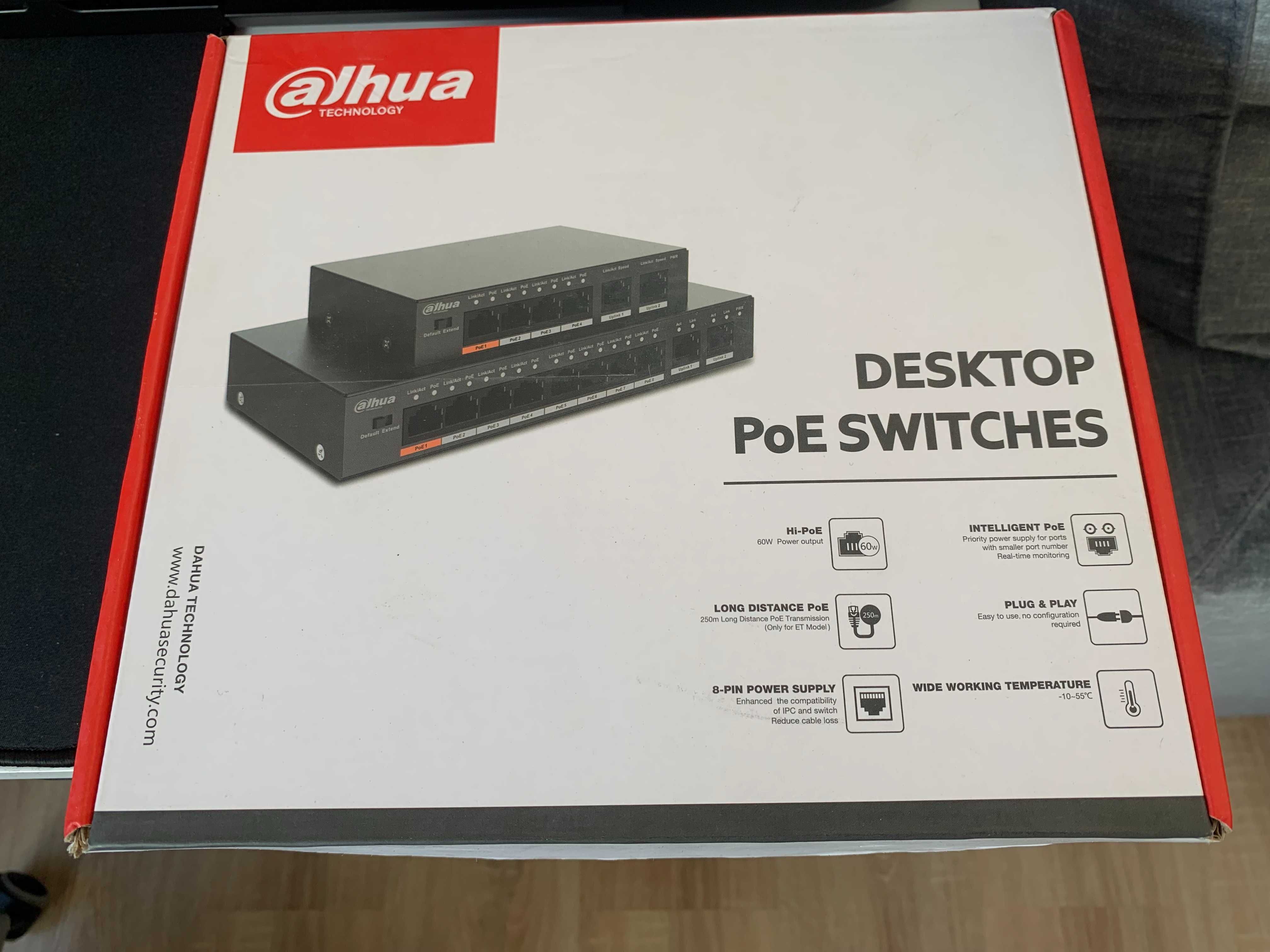 Switch de Rede Dahua Technology PoE PFS3005-4ET-60