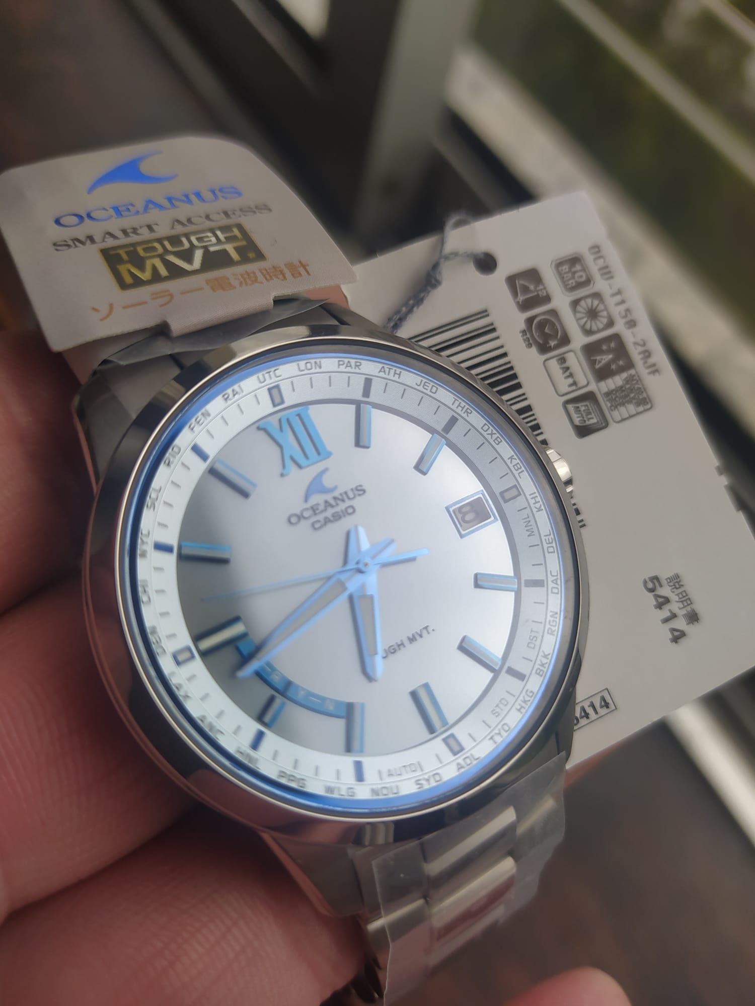 *NOVO* Casio Oceanus OCW-T150-2AJF JDM e feito no Japão 41.3mm