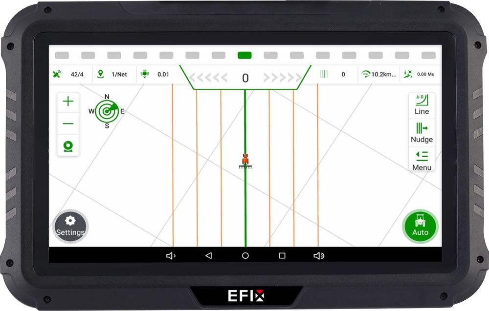 Efix Esteer 10 nawigacja RTK (chcnav) darmowy sygnał rolnictwo 4.0