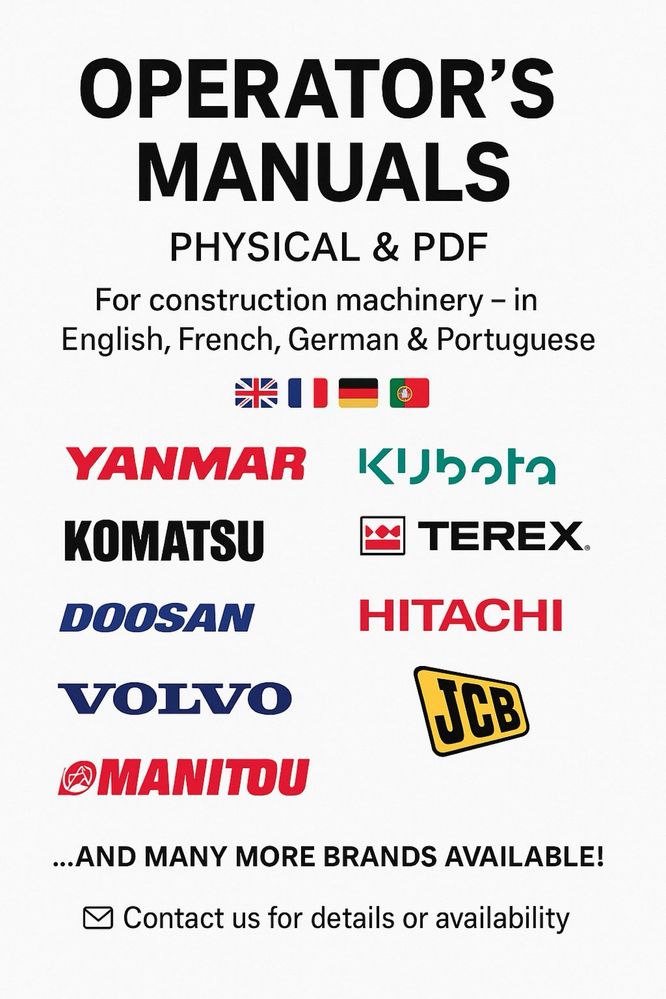 Manuais de Máquinas de Construção