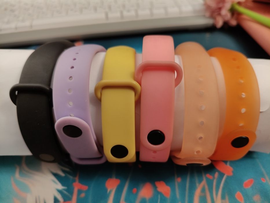 Браслети для Xiaomi Mi Band 3/4, 6 штук одразу