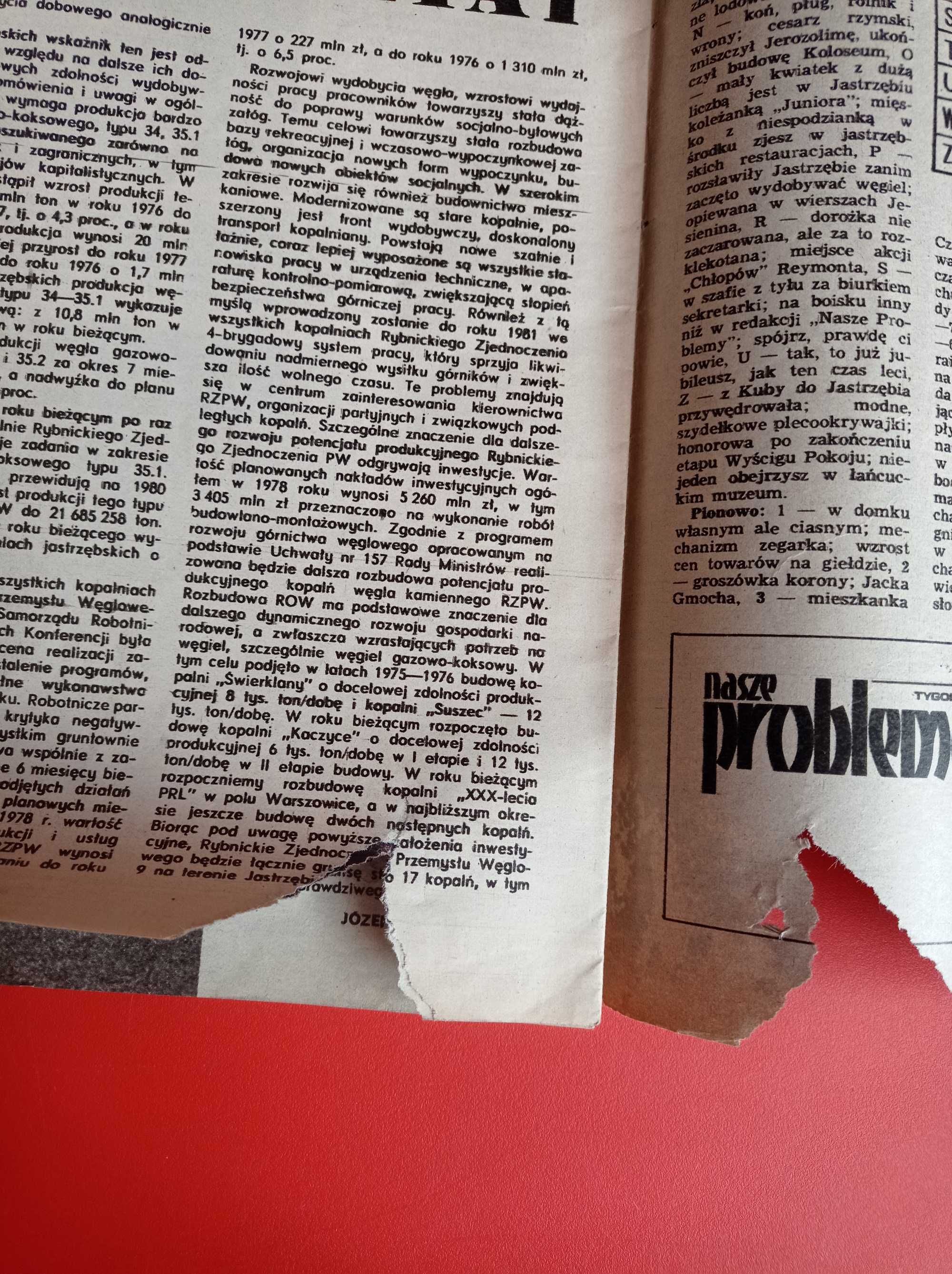 Nasze problemy, Jastrzębie, 21-24 września 1978, podniszczony