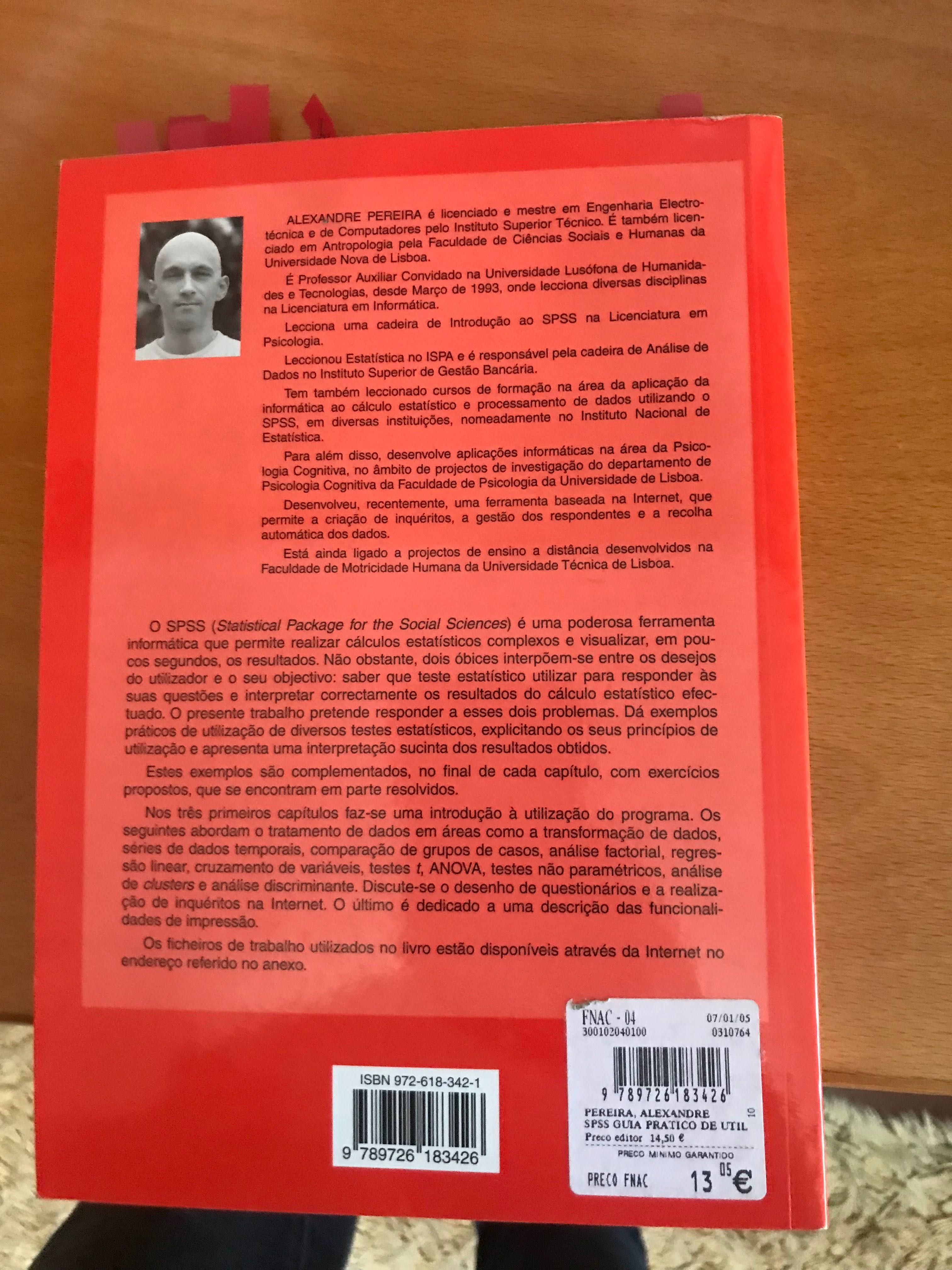 Livro "SPSS - Guia Prático de Utilização" por Apenas 9,00€!