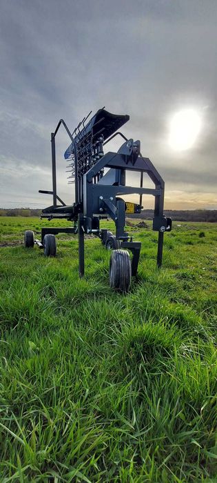 Zgrabiarka karuzelowa - przekładnia , tandem + koło kopiujące