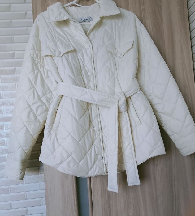 Куртка +  рубашка с поясом - размер Л ХЛ