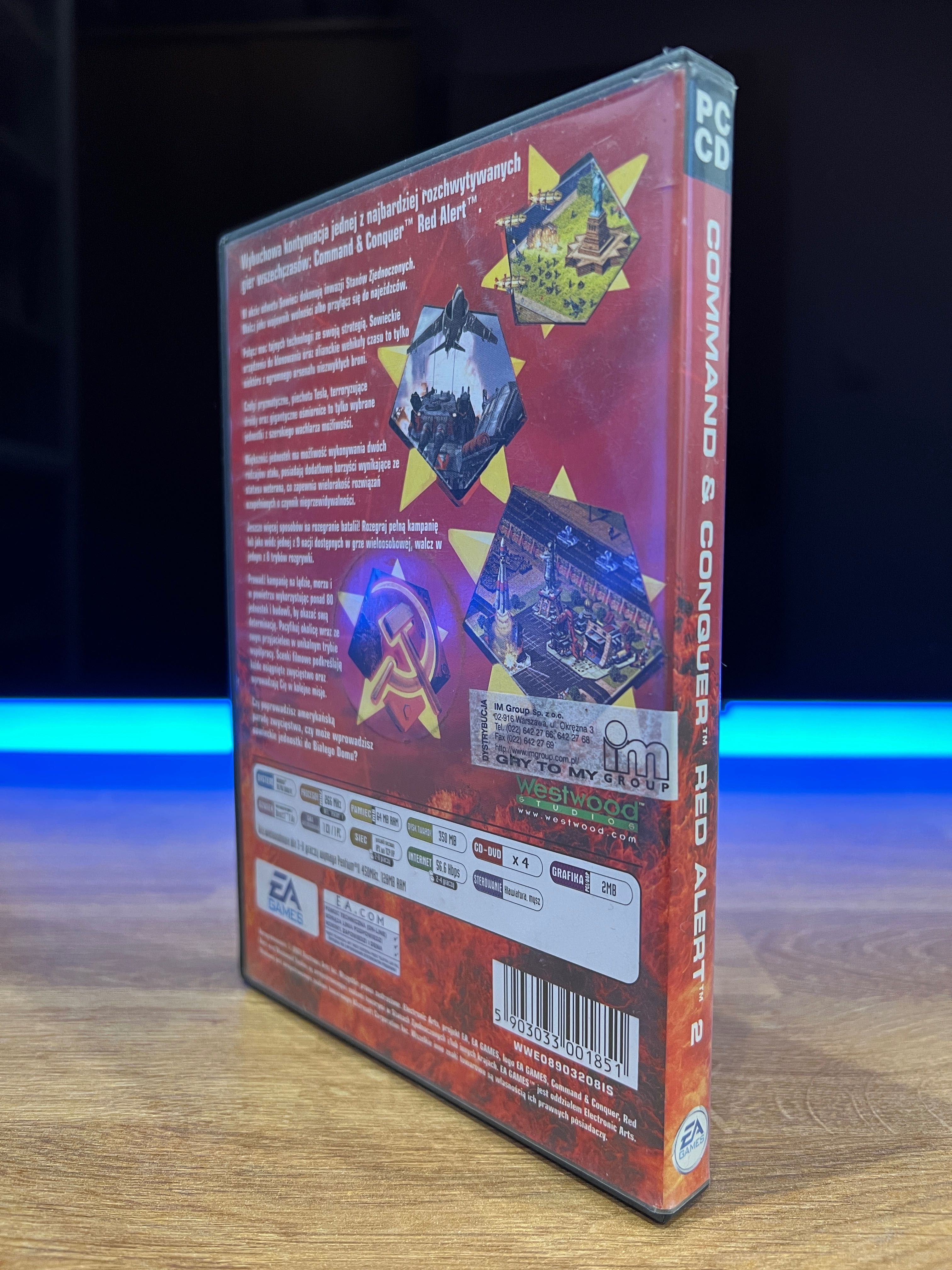 Command & Conquer Red Alert 2 (PC PL 2000) polskie premierowe wydanie