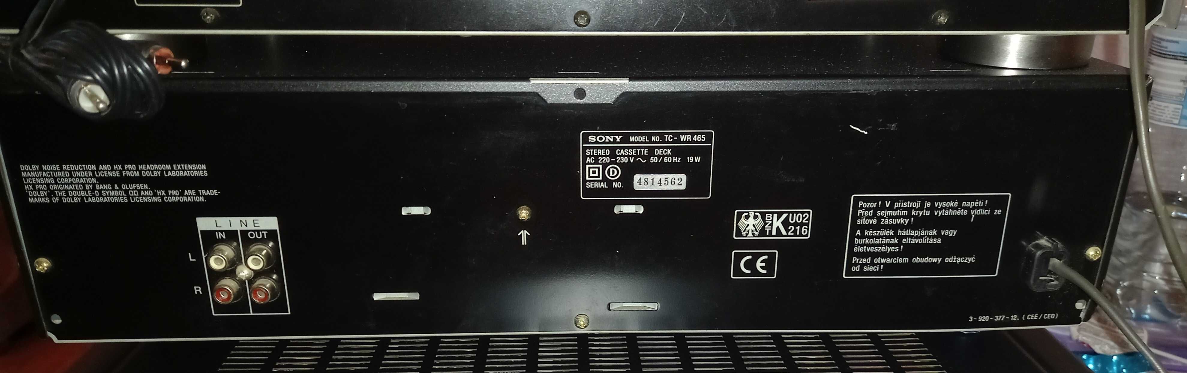 SONY ZESTAW Amplituner, deck, cd .