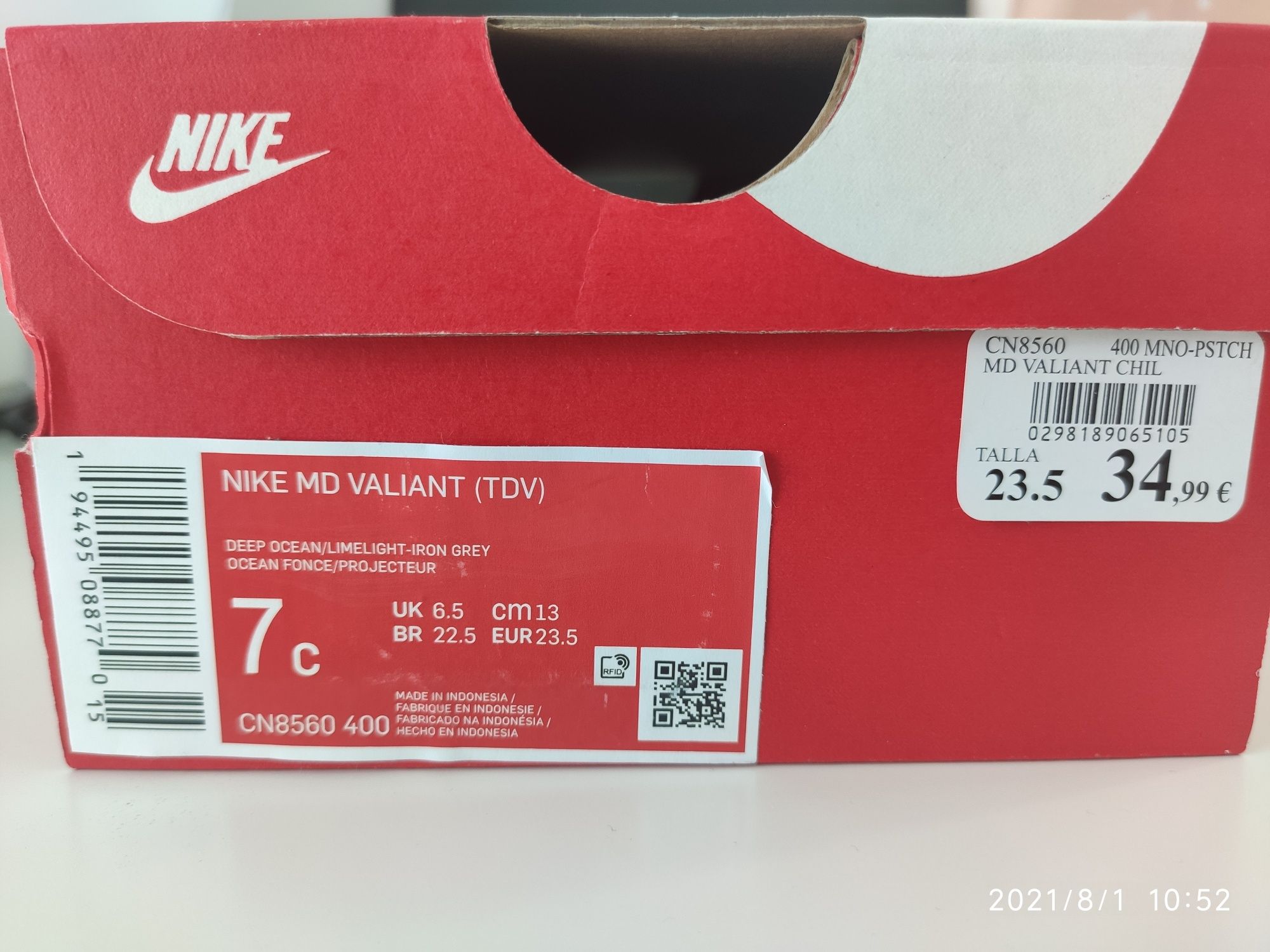 Sapatilhas Nike MD Valiant 23.5